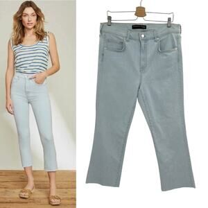 Veronica Beard Jeans Carly HIgh Rise Kick Flare Jeans Aspen Light Wash Size 15